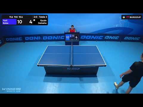 12:50 Yurii Kolos - Kyrylo Deineha 16.07.2023 TT Euro.Cup Ukraine Professional. TABLE 3
