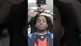 Braiding Hair With One Eye😳 #braids #haircut #shorts