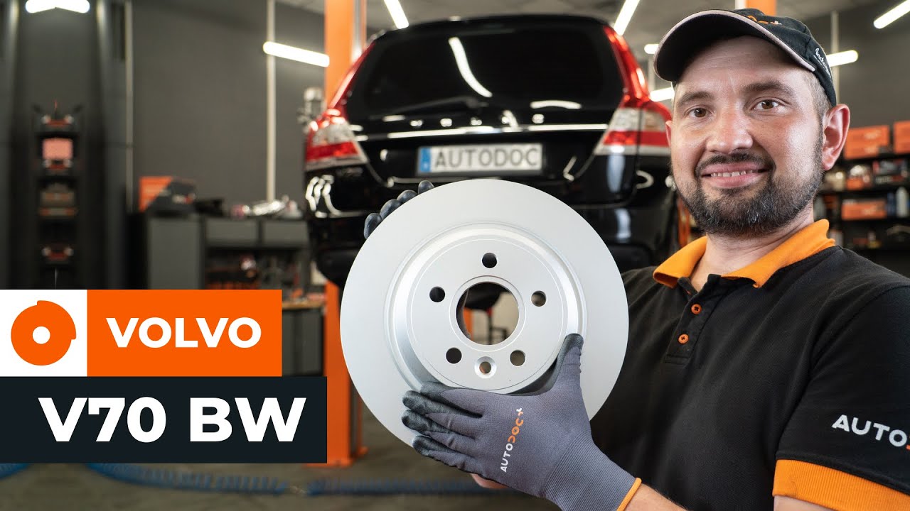Kaip pakeisti Volvo V70 BW stabdžių trinkeliu: priekis - keitimo instrukcija
