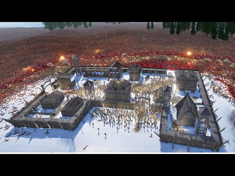 Modern US Army Snow Fort Surrounded by 2 MILLION ORC WARRIOR'S!!  Ultimate Epic Battle Simulator 2