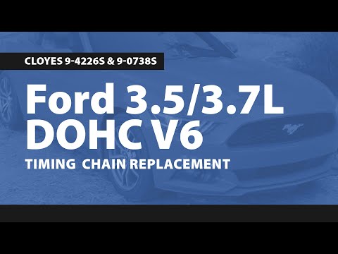 Ford 3.5/3.7L DOHC V6 Timing Chain Replacement, Cloyes 9-4226S & 9-0738S