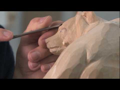 Reto Odermatt, Master Woodcarver part 7: detailing bear face Presented by Woodcraft & Pfeil