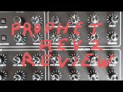 Prophet Rev2 review. Only 5 analog synthesizer sounds needed on stage.