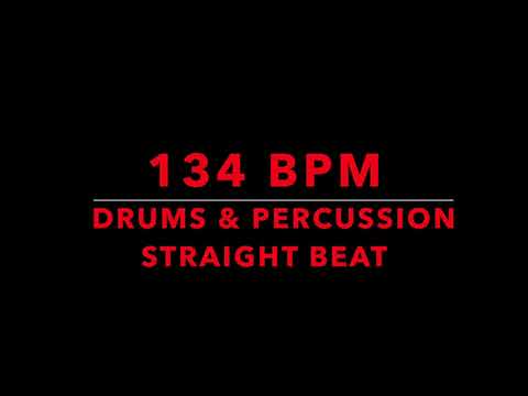 Free Drum Track - 134 BPM Drums & Percussion, Straight Beat