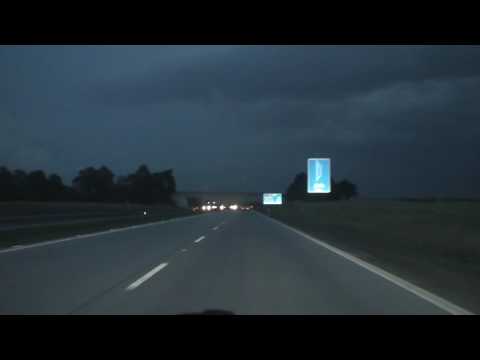 Driving on Polish Autobahn A4