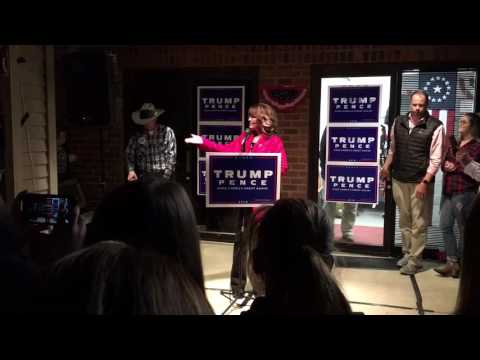 Sarah Palin Campaigns for Trump in Powell, OH, Nov 7 2016