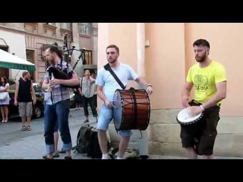Alba gu brath! - Massons apron reel  (Scottish bagpipe music Live@Lviv) #FolkRockVideo