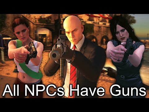 HITMAN Landslide All NPCs Have Guns Kill Everyone
