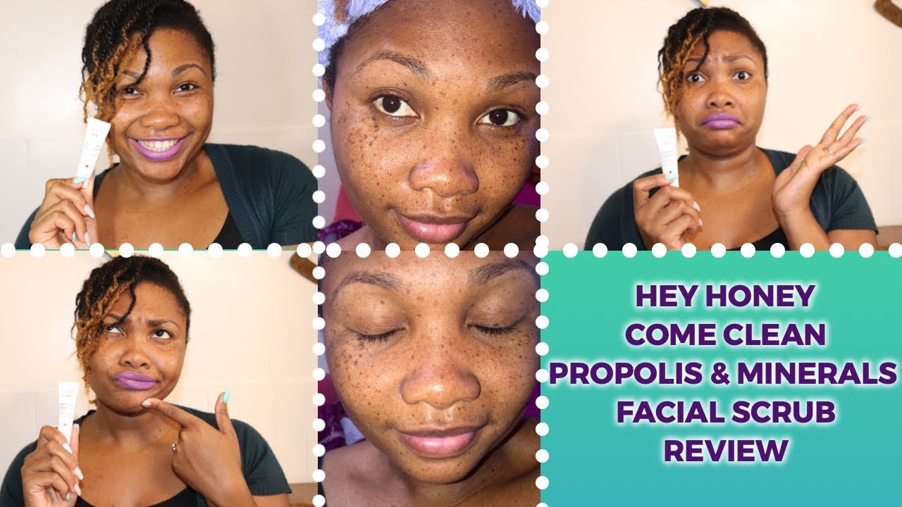 HEY HONEY PROPOLIS  MINERAL FACIAL SCRUB REVIEW