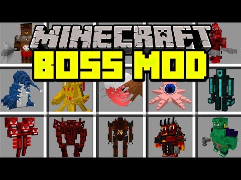Minecraft BOSS MOD! | SURVIVE AGAINST OVERPOWERED BOSS BATTLES! | Modded Mini-Game