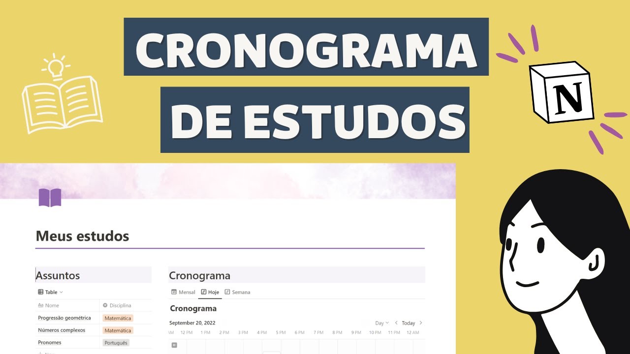 Como montar um cronograma para estudos no notion | Diário, semanal e mensal