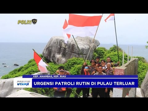 KAPOLRES ANAMBAS PIMPIN PENGIBARAN BENDERA DI PULAU TOKONG NANAS