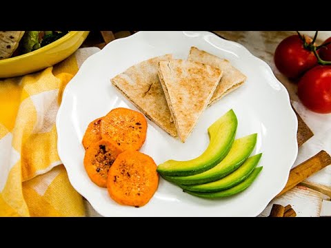 Sweet Potato Stuffed Pitas With Avocado Crema With Tomato Cucumber Salsa - Hallmark Channel