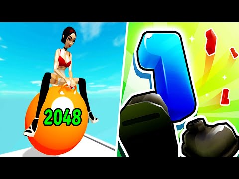 Yoga Ball Run vs Crazy Number Run - Max Level Gameplay (Part 1)