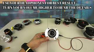 STOP BUYING CRAP!  12 Mid Weight Tweeters BEST SELLERS Sound test and Over Look