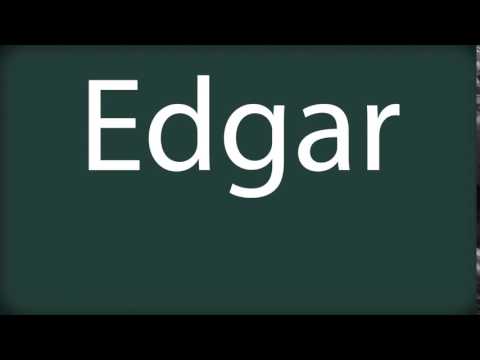 How to pronounce Edgar