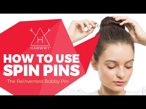 How to Use Spiral Bobby Pins HAWWWY Spin Pins — How to...