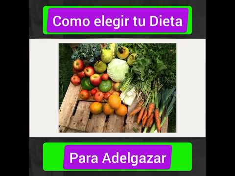 Elige tu mismo, tu dieta