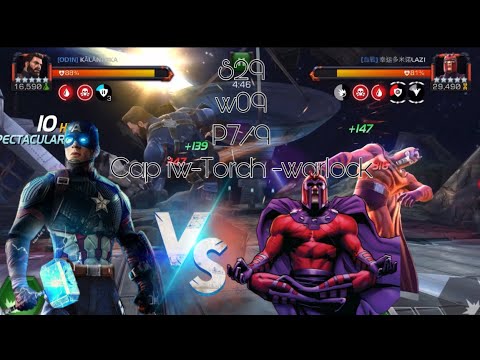 S29 War 09 - Cap IW, Torch & Warlock - Path 7/9 Dragonman Miniboss - Marvel contest of champions