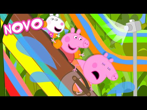 Capa de Peppa Pig Português Brasil | A Calha de Toras | NOVO Contos da Peppa Pig