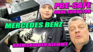 Pre-Safe Ohne Funktion, Stützbatterie, Bremssattel Kolben klemmt am Mercedes Benz R-Klasse R350 Lang