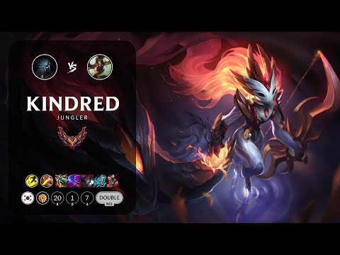 Kindred Jungle vs Nidalee - KR Grandmaster Patch 13.8