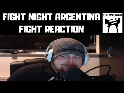 FIGHT NIGHT ARGENTINA REACTION - PONZINIBBIO VS MAGNY