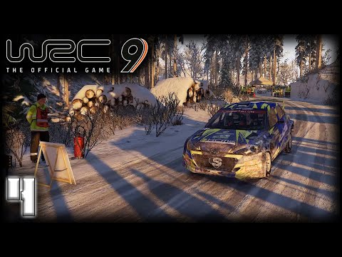 WRC 9 Walkthrough Gameplay Part 4 - THE SNOWY SWEDEN RALLY (No Commentary)