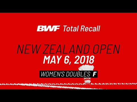 BWF Total Recall | New Zealand Open 2018 | Women's Doubles F | BWF 2020