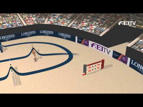 Longines FEI World Cup™ Jumping Final 2014/15 Las Vegas - Final 3 Round 1 Course plan