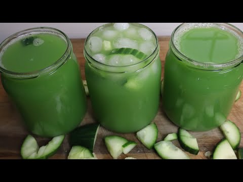 SO REFRESHING CUCUMBER JUICE RECIPE FOR WEIGHT-LOSS DETOX | CUCUMBER JUICE GINGER LEMON