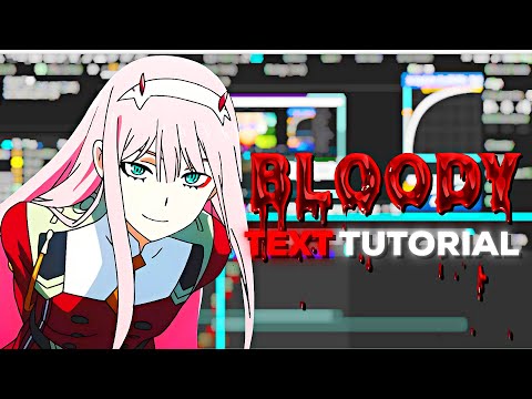 Dripping Bloody Text - After Effects Tutorial