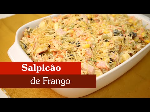 COMO FAZER SALPICÃO DE FRANGO! Esse é o MELHOR