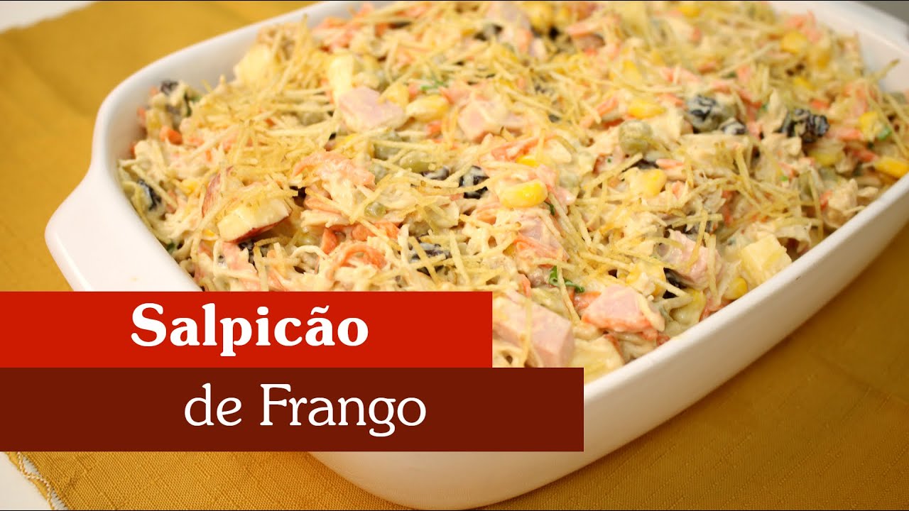 COMO FAZER SALPICÃO DE FRANGO! [AQUI NA COZINHA]