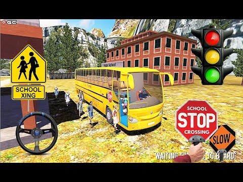 Offroad High School Bus Simulator LV4 7 - 3D Bus Driving Simulator - Android Gameplay Video