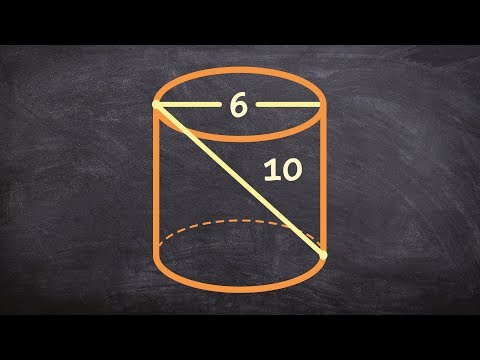 Part of a video titled How to find the volume of a cylinder when not given the height - YouTube
