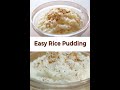 Homemade Rice Pudding Recipe Shorts