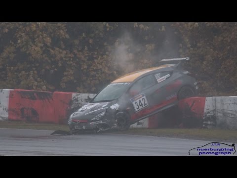 CRASH | VLN 10 2016 | Opel Astra OPC Cup | 22.10.2016