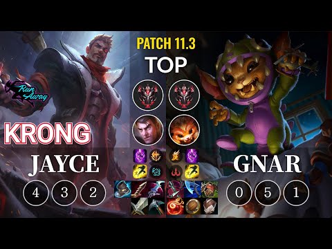 RNW KronG Jayce vs Gnar Top - KR Patch 11.3