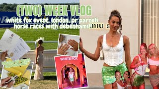 TWO WEEK VLOG 💚 | finishing my degree apprenticeship, white fox heatwave party, races with debenhams