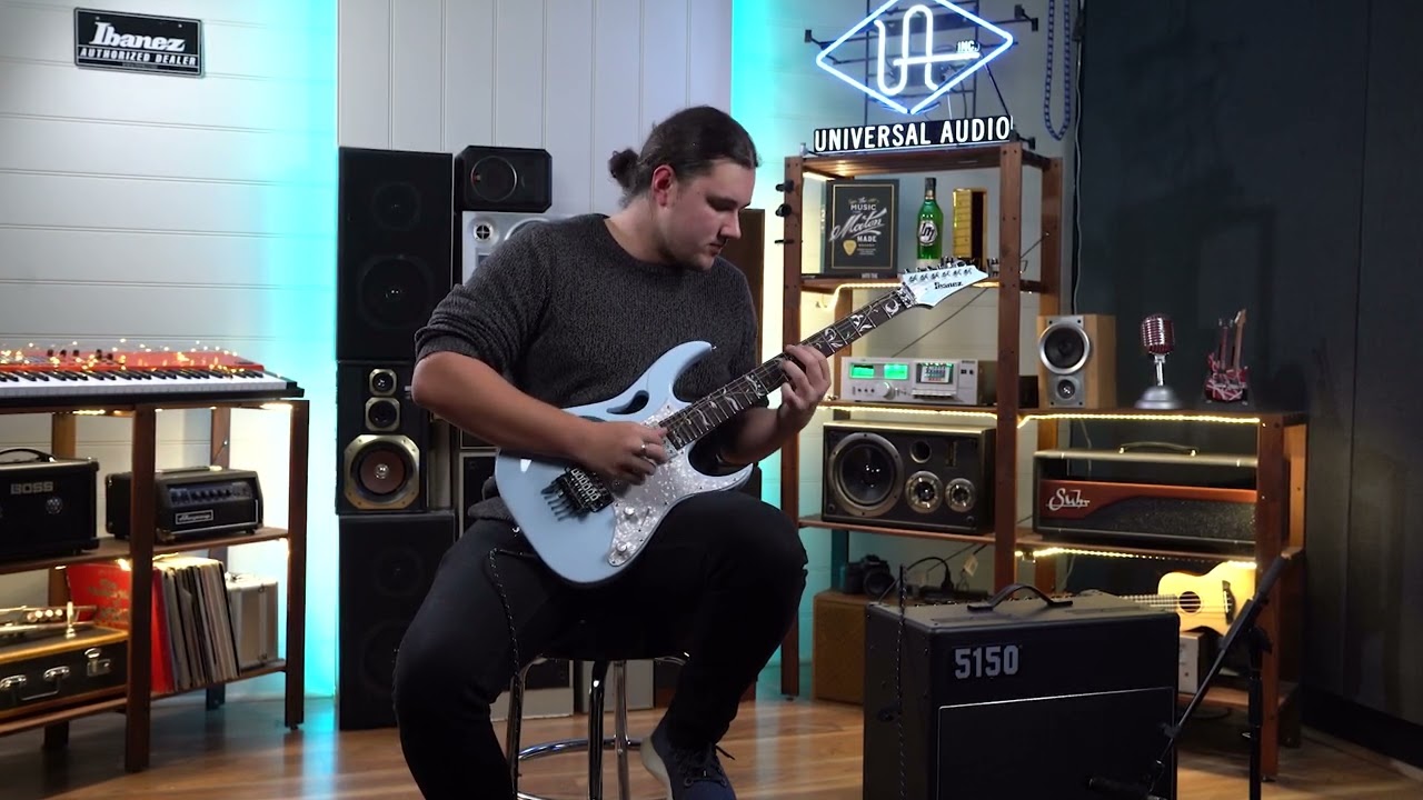 Ibanez PIA3761C BLP Steve Vai Signature Model Electric Guitar w/Case - Blue Powder