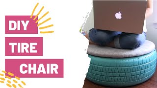 DIY TIRE CHAIR | TUMBLR INSPIRED | DIY ROOM DECOR