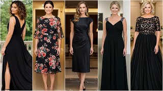 Summer Dresses for Mother of The Bride in Black Color - Trendy Formal Dress Styles for Women 2025