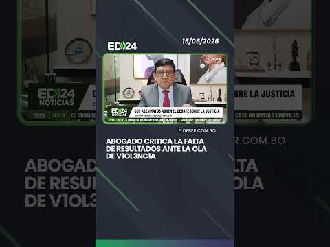 Abogado critica la falta de resultados ante la ola de v1ol3nc1a