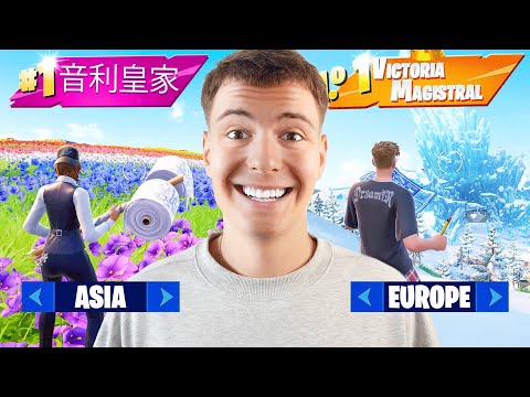 Winning in UNREAL RANKED on EVERY Fortnite Region