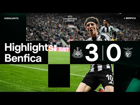 HUGE WIN IN THE UCL 😍 Newcastle United 3 Benfica 0 | UEFA Champions League Highlights