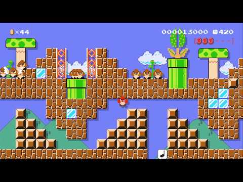 この1-1なんか狭くね? by げっぺい - SUPER MARIO MAKER - NO COMMENTARY 1az