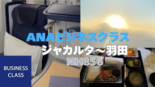 ANA国際線ビジネスクラスでジャカルタから帰国今回は残念シートから快適シートへ