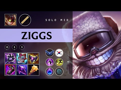 Ziggs Mid vs Azir - KR Diamond Patch 25.24