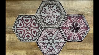 How to make a Tunisian in the Round hexagon for the IPSA CAL 2024 blanket